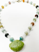 Amazonite Shell Necklace