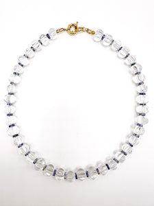 Carved Clear Quartz Necklace