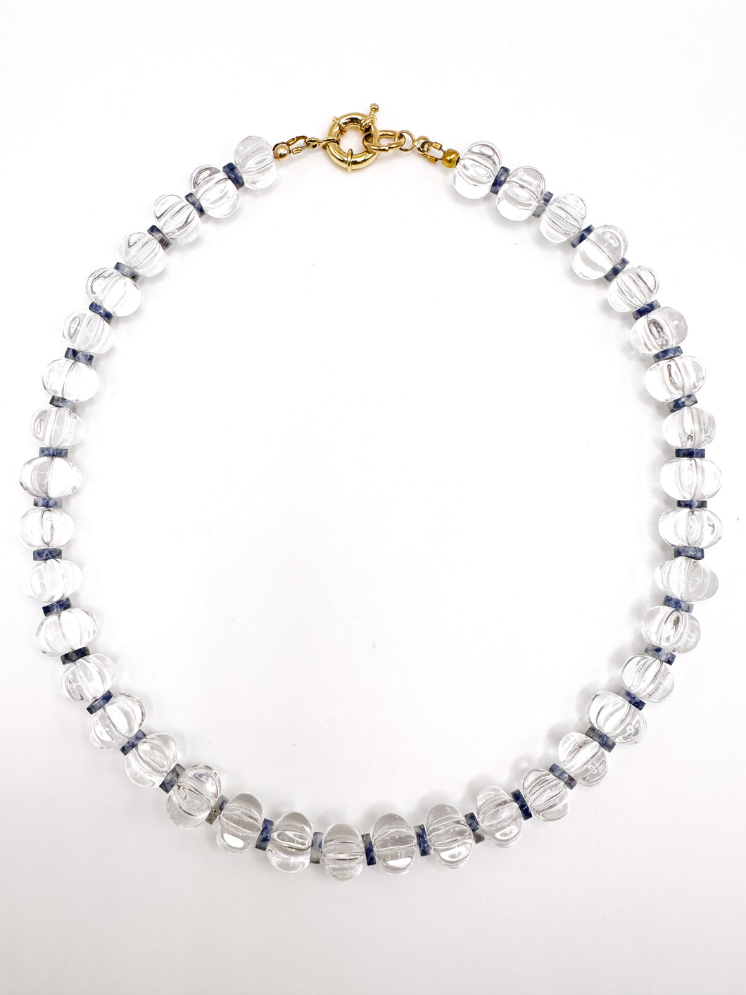 Carved Clear Quartz Necklace