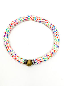 Clay Bracelets | Multi Pixel