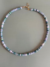 Blue, Green and Periwinkle Opal Necklace