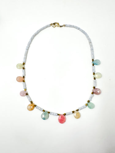 Rainbow Chalcedony Necklace