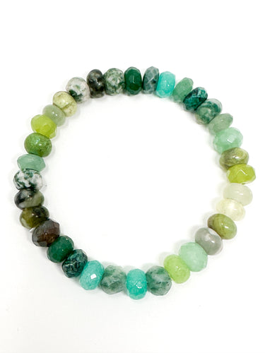 Green Ombré Stretch Bracelet
