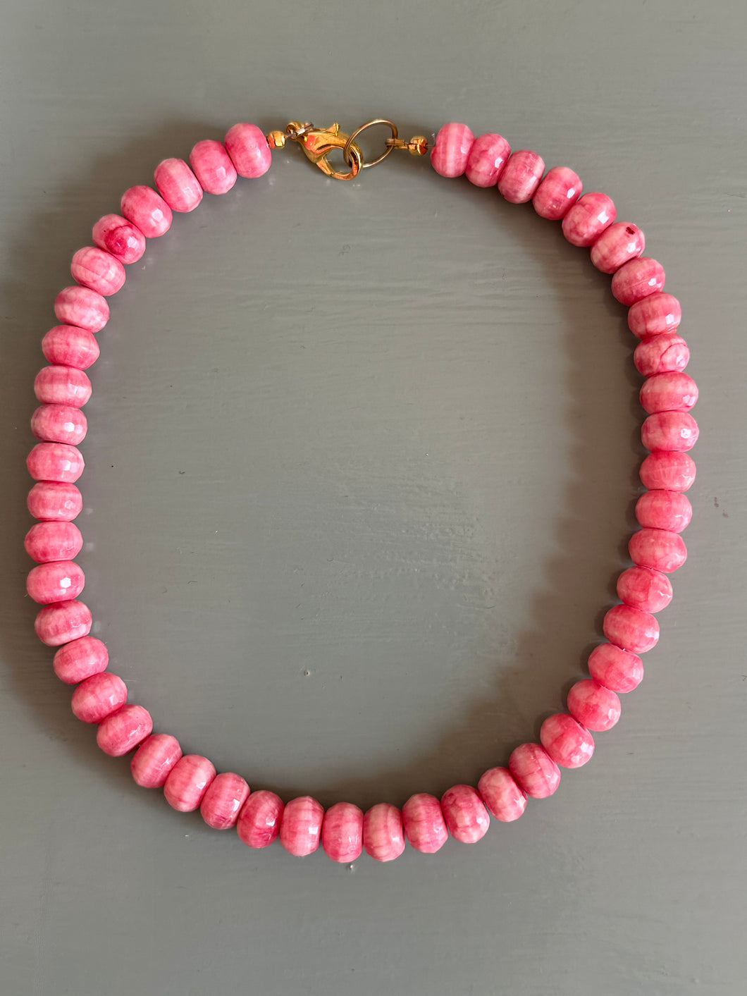 Pink Rhodochrosite Necklace