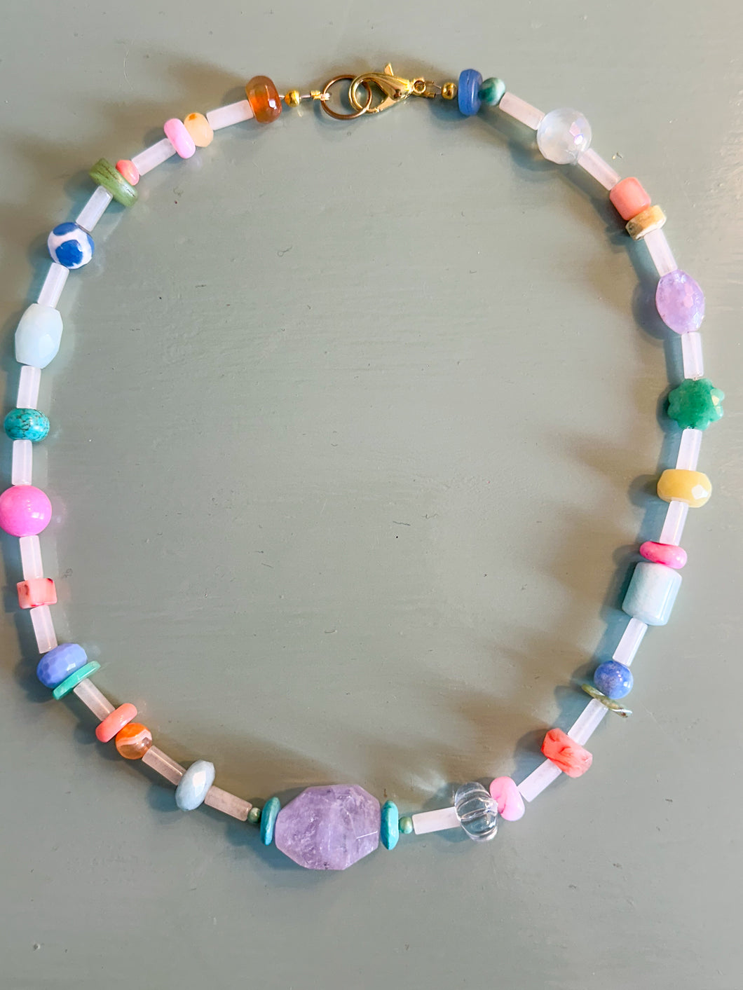 Confetti Gemstone Necklace | 2