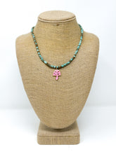 Mini Mushroom Necklace | Blue