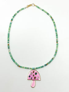 Mushroom Necklace | Green