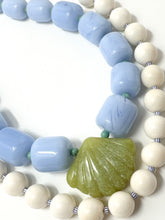 Blue Agate Shell Necklace