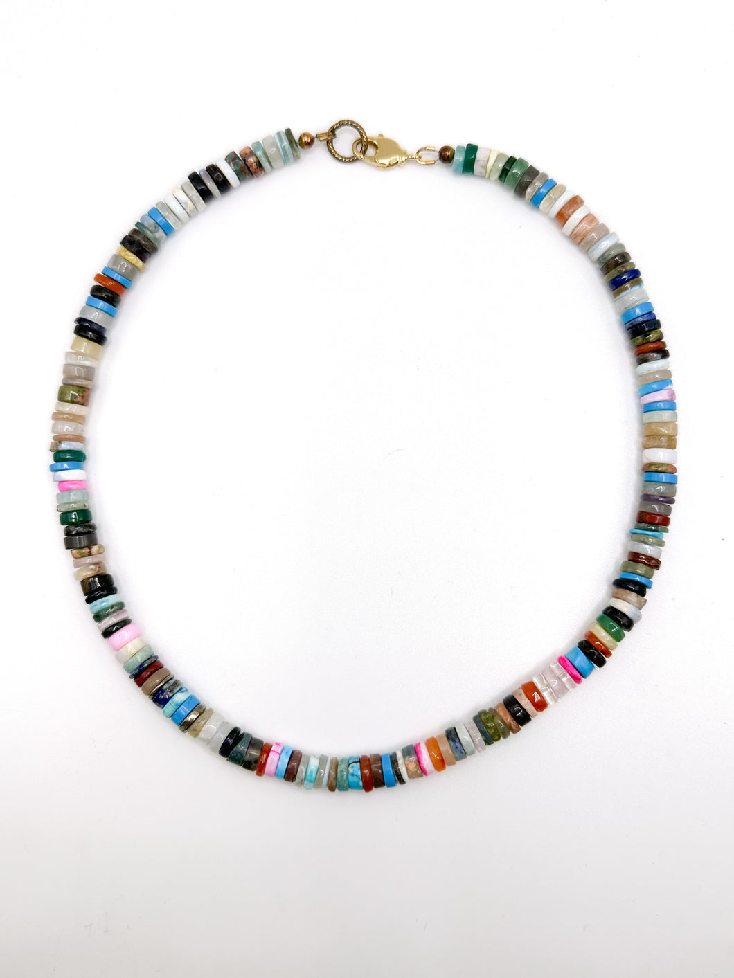 Disco Opal Heishi Necklace