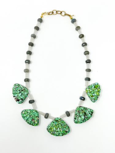 Magnesite Shell Necklace