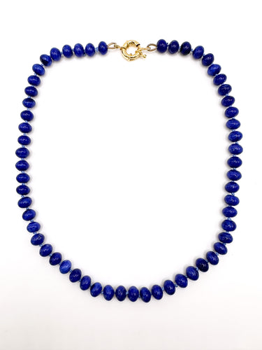 Dark Blue Jade Necklace