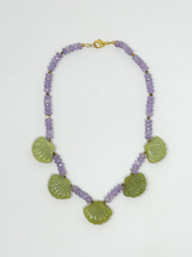 Amethyst Shell Necklace
