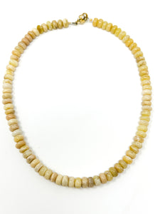 Pale Yellow Opal Necklace