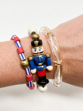 Stripes Stretch bracelet | Blue + Red