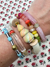 Skinny Bracelet | Light Orchid Swirl with Celadon
