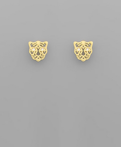 Gold Tiger Studs