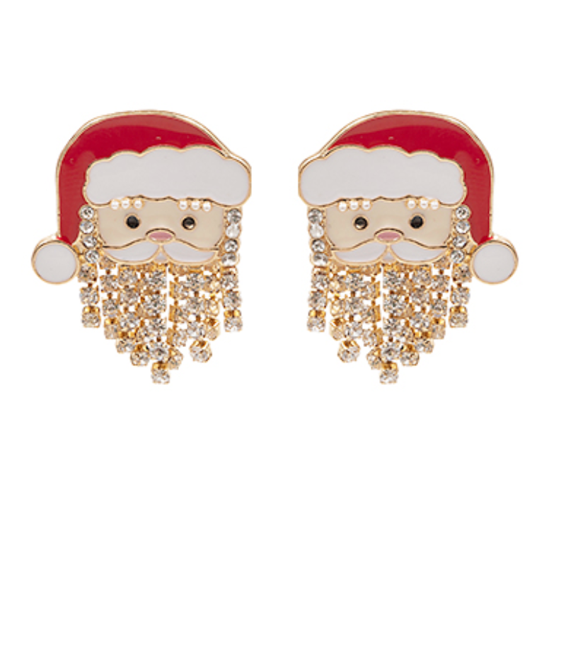 Santa Face Studs