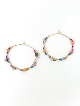 Confetti wire wrapped hoops