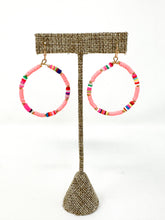 Perry Clay Earrings | Coral