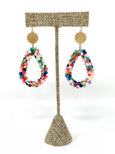 Talis Clay Earrings | Multi + Gold