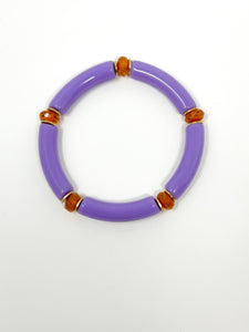 Skinny Bracelet | Purple with Orange