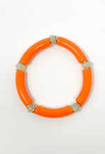Skinny Bracelet | Orange with Moonstone