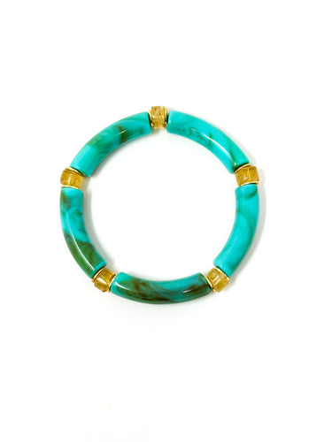 Skinny Bracelet | Turquoise Swirl