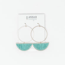 Nia Thread Earrings | Aqua