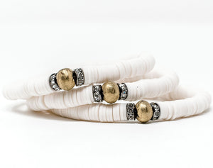 Ivory Clay bracelets