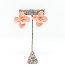 Ziva Floral Stud Earrings | Blush
