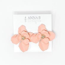 Ziva Floral Stud Earrings | Blush