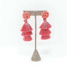 Koren Coral tassel Earrings