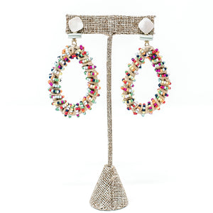 Claudia Woven Earrings- Multicolor