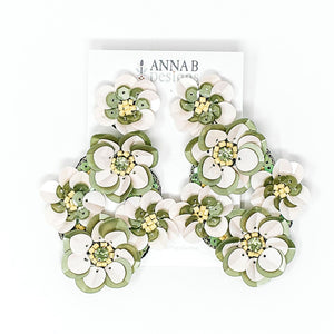 Carlita Beaded Earrings | Green