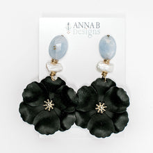Bloem Floral Earrings | Black