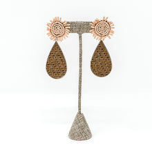 Stephie Beaded Earrings | Blush + Brown
