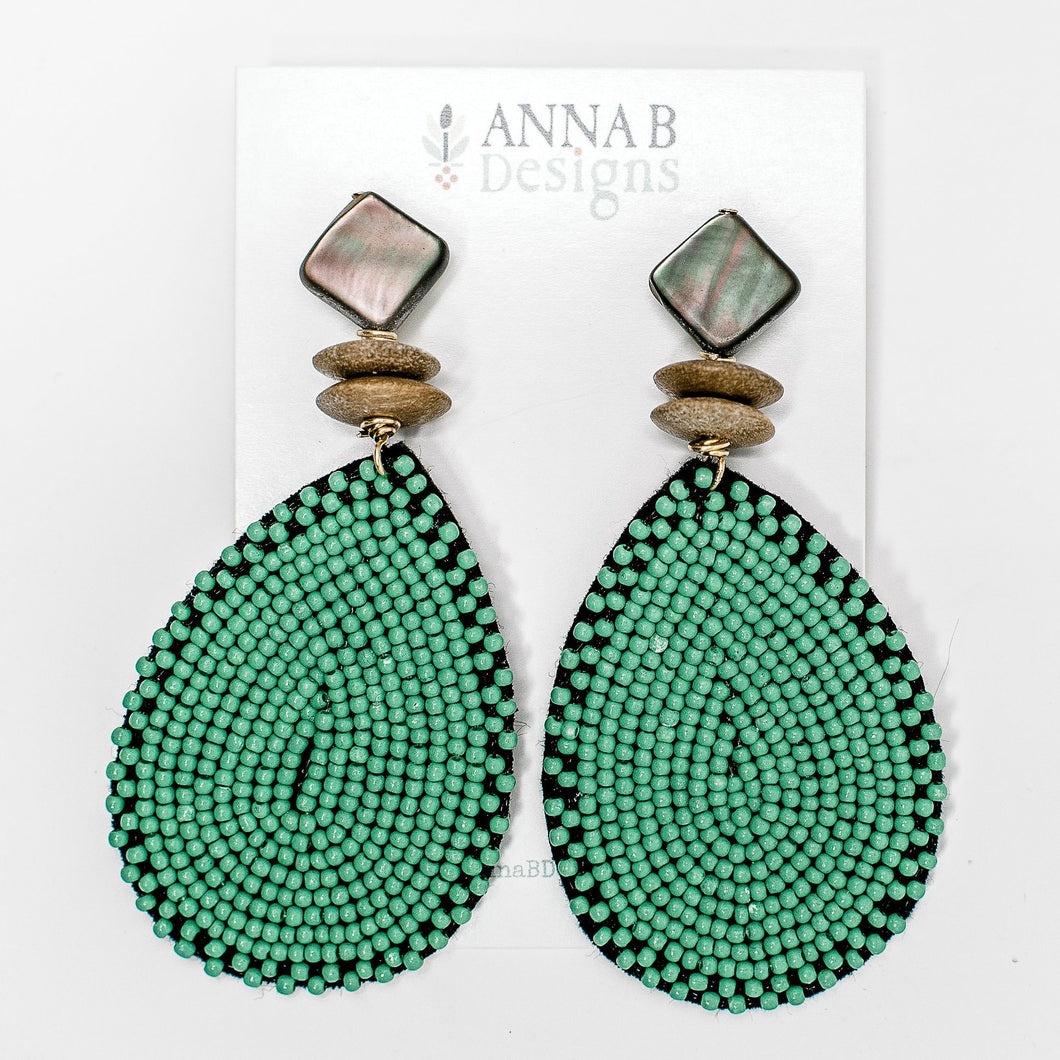 Elise Earrings | Green