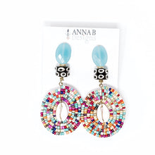 Darla Cowrie Beaded Earrings