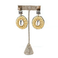 Ingrid Yellow Beaded Earrings