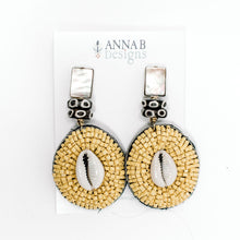 Ingrid Yellow Beaded Earrings