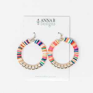 Penny Clay Earrings | Multi