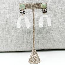 Loli Crescent Earrings | White