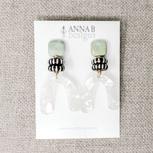 Loli Crescent Earrings | White