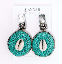 Ingrid Aqua Beaded Earrings