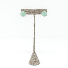 Clara Stud Earrings-Aqua