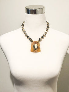Nalani Agate & Buffalo Horn Necklace