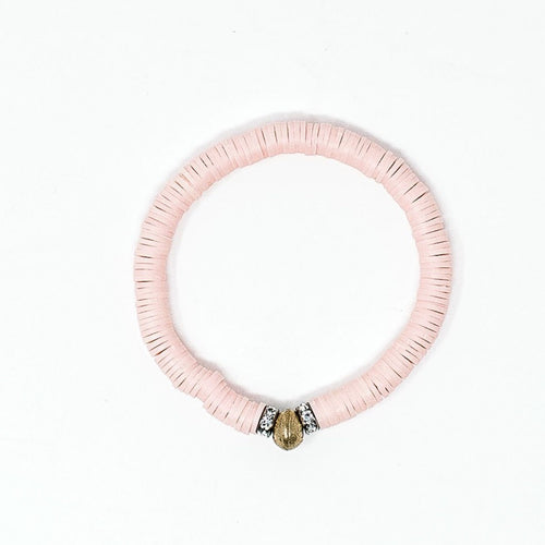 Clay bracelets | Light Pink