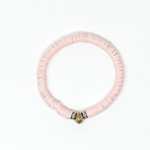 Clay bracelets | Light Pink