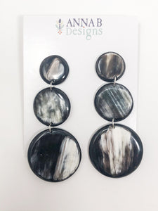 Kelly Round Horn Earrings