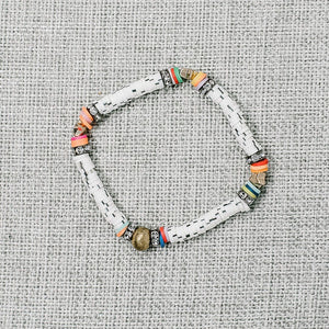 Star Clay Bracelets | Black + White